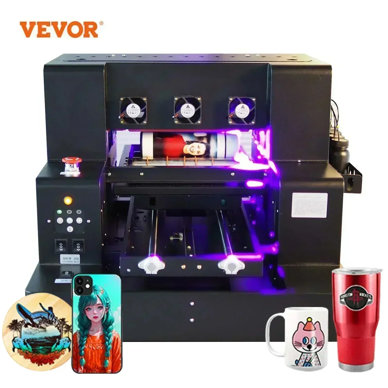 VEVOR A3 УФ-планшетный УФ-принтер, автоматический принтер для этикеток, лак-принтер для рождественской бутылки, акриловое стекло, дерево
VEVOR A3 УФ-планшетный УФ-принтер, автоматический принтер для этикеток, лак-принтер для рождественской бутылки, акриловое стекло, дерево