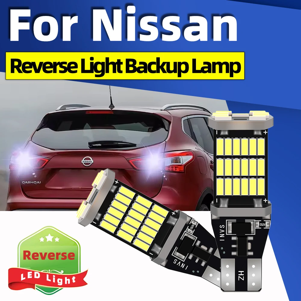 2pcs LED Reverse Light 6000K Backup Lamp T15 921 W16W For Nissan Qashqai J11 X Trail T32 Pathfinder R52 Juke Note Canbus Bulbs
2pcs LED Reverse Light 6000K Backup Lamp T15 921 W16W For Nissan Qashqai J11 X Trail T32 Pathfinder R52 Juke Note Canbus Bulbs