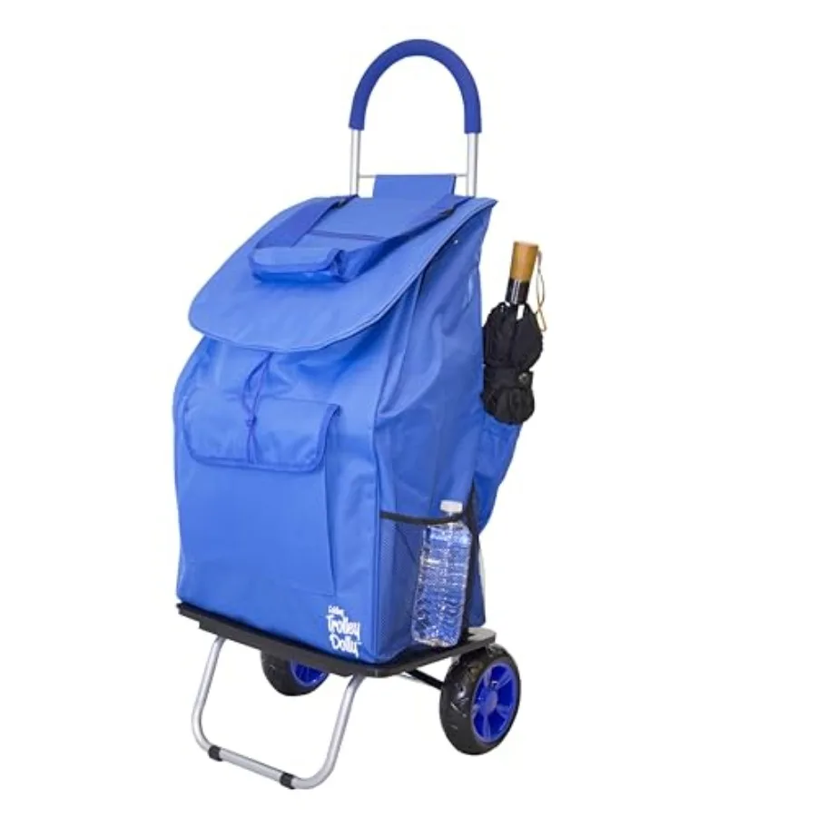 Bigger Trolley Dolly for Grocery Shopping, Blue Foldable Cart with Durable Steel Frame and Smooth-Rolling Wheels
Bigger Trolley Dolly for Grocery Shopping, Blue Foldable Cart with Durable Steel Frame and Smooth-Rolling Wheels