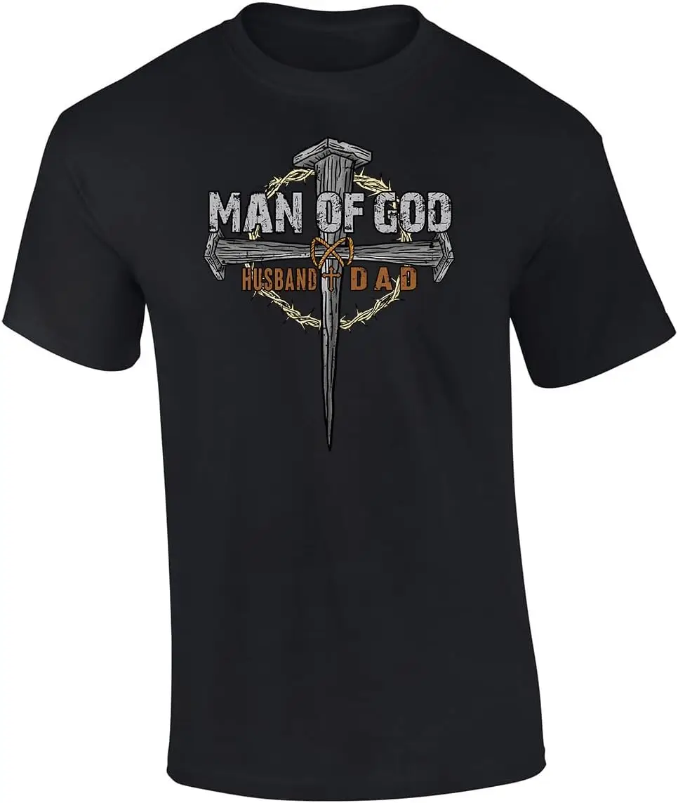 Mens Father's Day Man of God Crown Cross Husband and Dad Christian Short Sleeve T-Shirt
Mens Father's Day Man of God Crown Cross Husband and Dad Christian Short Sleeve T-Shirt