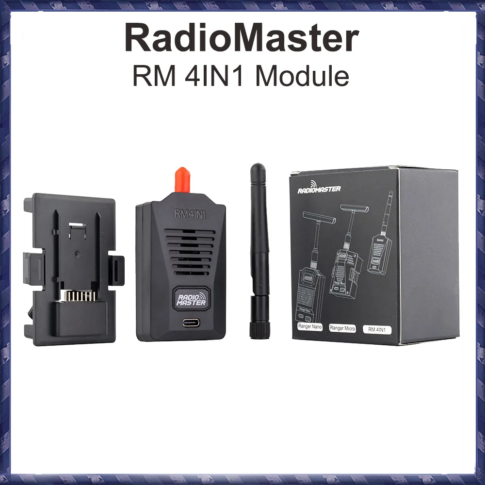 Radiomaster 2.4GHz RM 4IN1 Multi Module Suit for Zorro/TX16S/TX12 Radio, DSMX, Frsky or Flysky Protocols
Radiomaster 2.4GHz RM 4IN1 Multi Module Suit for Zorro/TX16S/TX12 Radio, DSMX, Frsky or Flysky Protocols