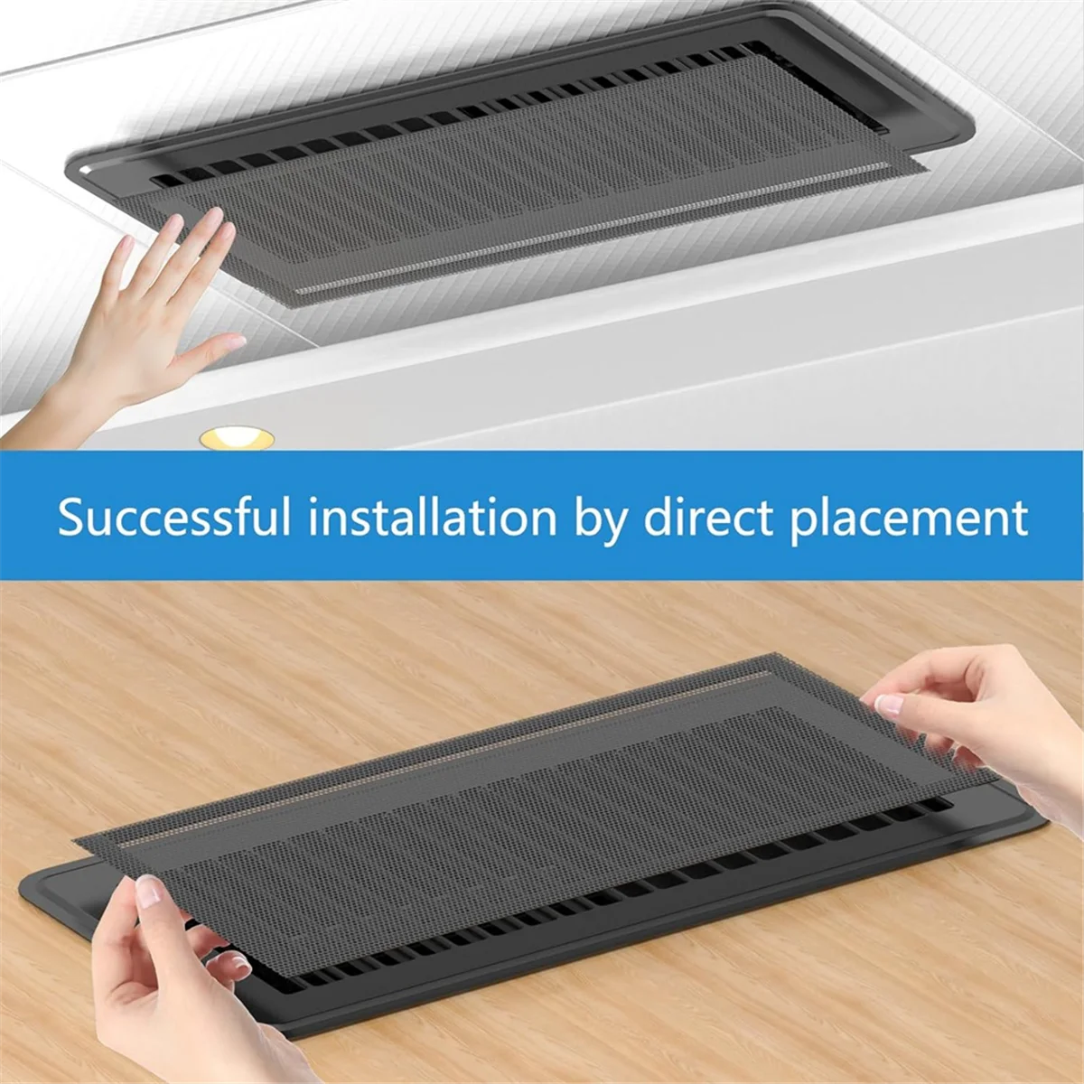 HFIL_Floor Vent Covers, Strong Magnetic Vent Mesh Air Vent Filters, 4x10Inch PVC Floor Register Vent Screens, 6PCS
HFIL_Floor Vent Covers, Strong Magnetic Vent Mesh Air Vent Filters, 4x10Inch PVC Floor Register Vent Screens, 6PCS
