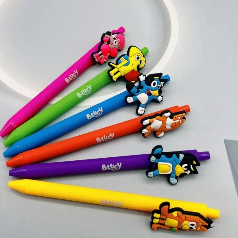 New 6pcs Creative Cartoon Bluey Pres Neutral Pen Ballpoint Pen Creative Doctor Neutral Pen Soft PVC Doll Black Water Pens
New 6pcs Creative Cartoon Bluey Pres Neutral Pen Ballpoint Pen Creative Doctor Neutral Pen Soft PVC Doll Black Water Pens