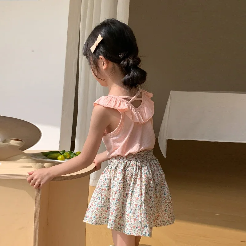 2024 New Girls Spring Summer One Piece Top Sleeveless Turn-down Collar Sweet Lovely Outdoor Outdoor All-match
2024 New Girls Spring Summer One Piece Top Sleeveless Turn-down Collar Sweet Lovely Outdoor Outdoor All-match