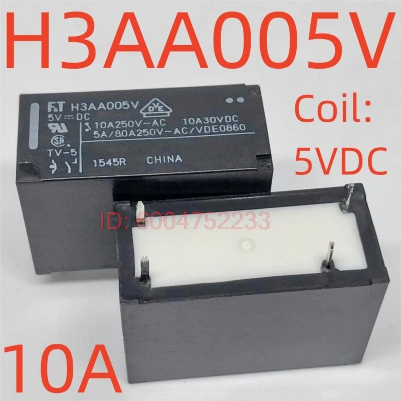 10PCS New FTR H3AA005V ; H1AA005V ; H3AA012T (115FA4+5V-10A) Relay 4pins
10PCS New FTR H3AA005V ; H1AA005V ; H3AA012T (115FA4+5V-10A) Relay 4pins