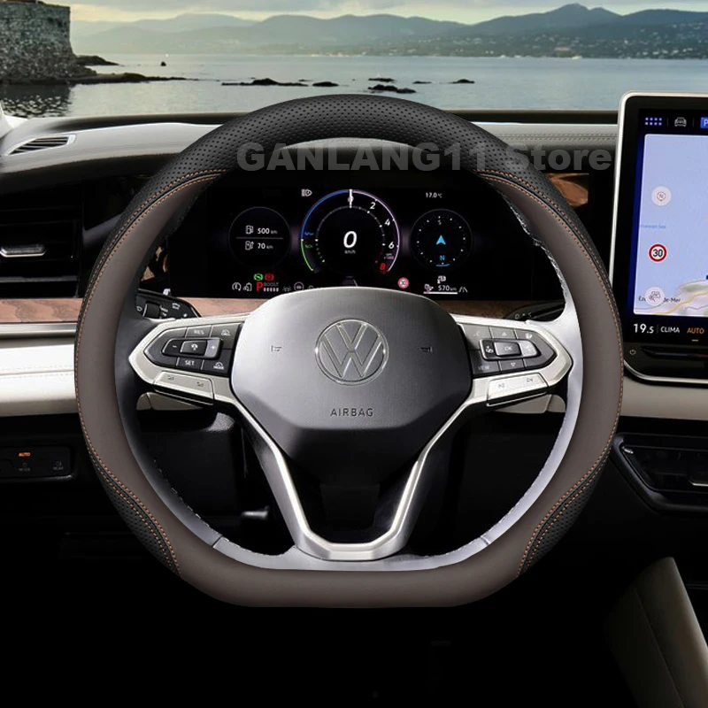 Leather Car Steering Wheel Cover For ALL NEW Volkswagen Tayron TCROSS TAOS 2025 Auto interior Volkswagen Tayron Accessories 2025
Leather Car Steering Wheel Cover For ALL NEW Volkswagen Tayron TCROSS TAOS 2025 Auto interior Volkswagen Tayron Accessories 2025