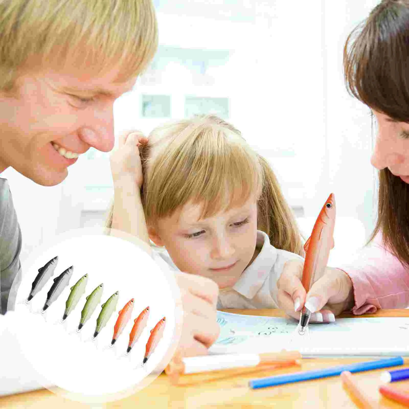 8 Pcs Kids Pens Cartoon Ballpoint Fish Student Stationery Supplies Shaped Signing
8 Pcs Kids Pens Cartoon Ballpoint Fish Student Stationery Supplies Shaped Signing