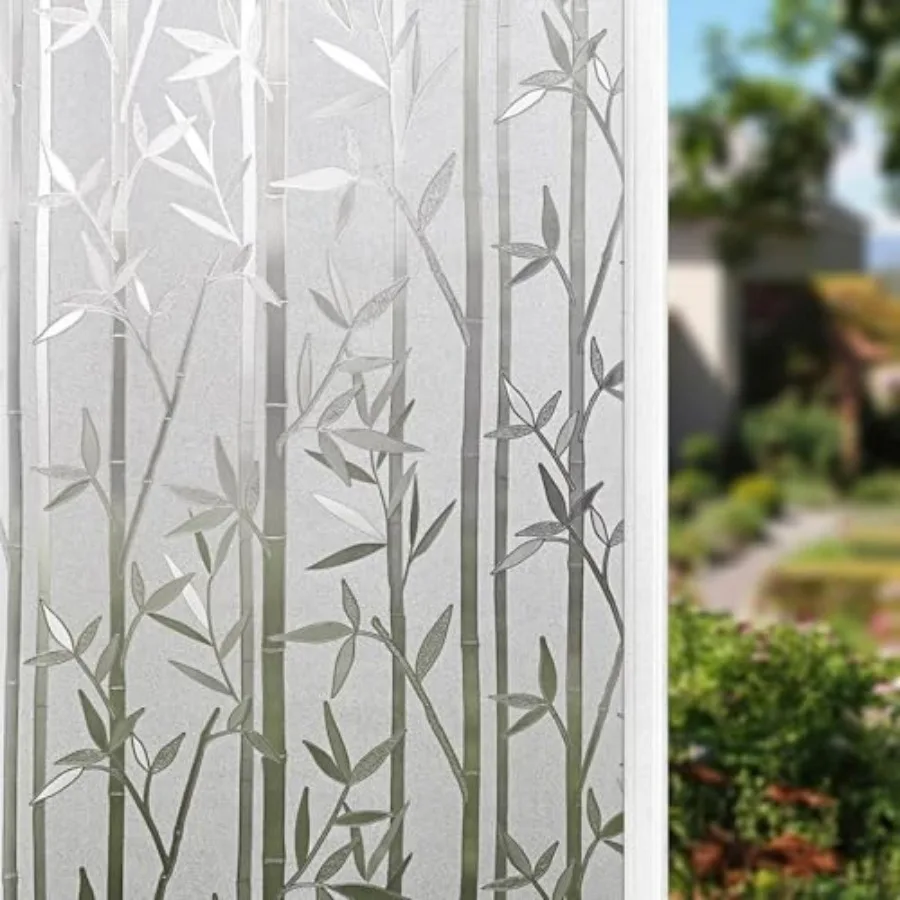 Frosted Bamboo Wdow Privacy Film, Static Clg No-Glue Decorative Film for Glass Doors and Wdows, Removable and Reusable, Easy to
Frosted Bamboo Wdow Privacy Film, Static Clg No-Glue Decorative Film for Glass Doors and Wdows, Removable and Reusable, Easy to