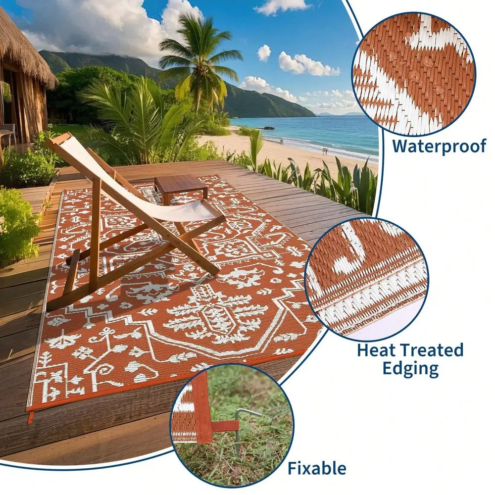 Garden Decor Outdoor Rug Geometric Floral Carpet Plastic Straw Waterproof Patio Area Rug For Balcony Deck Picnic Portable Campi
Garden Decor Outdoor Rug Geometric Floral Carpet Plastic Straw Waterproof Patio Area Rug For Balcony Deck Picnic Portable Campi