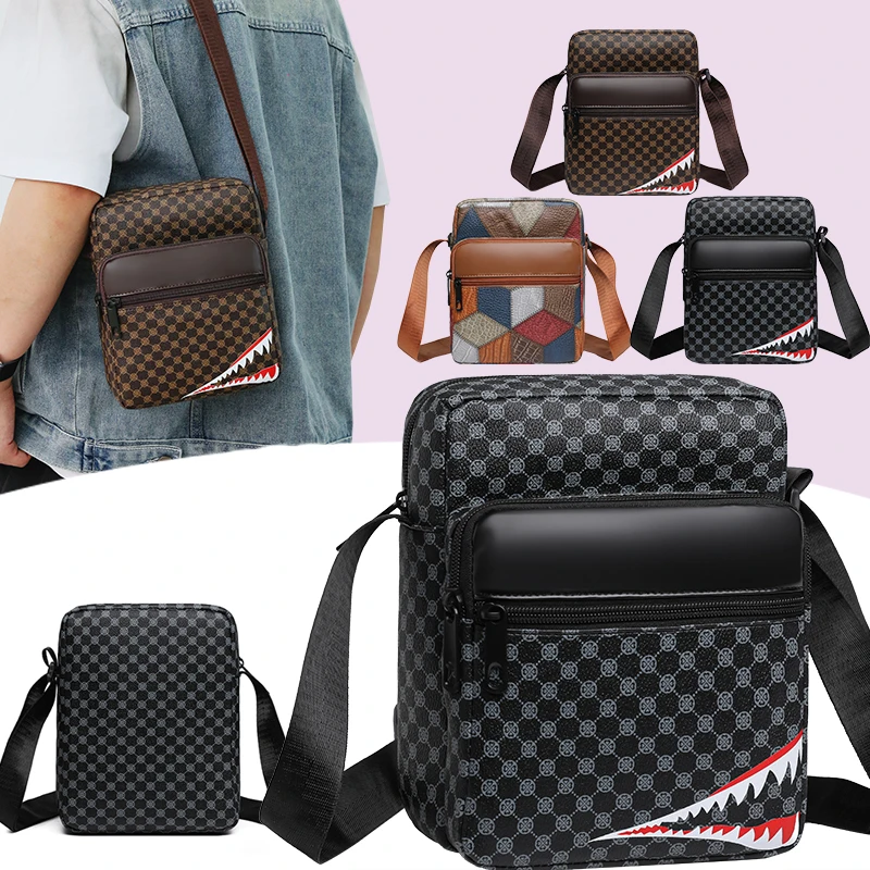 Everyday Versatile Men's Casual Crossbody Bag Trendy Geometric Print Shoulder Purse with Adjustable Strap
Everyday Versatile Men's Casual Crossbody Bag Trendy Geometric Print Shoulder Purse with Adjustable Strap
