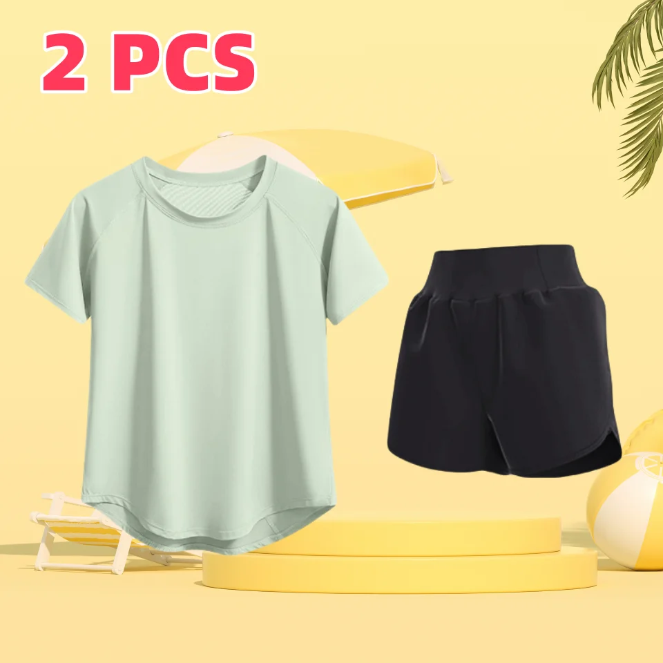 Теннисный комплект из 2 предметов, женский летний быстросохнущий легкий спортивный топ для йоги, спортивная одежда, шорты для фитнеса, одежда для гольфа, новый бег
Теннисный комплект из 2 предметов, женский летний быстросохнущий легкий спортивный топ для йоги, спортивная одежда, шорты для фитнеса, одежда для гольфа, новый бег