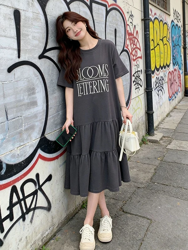 plus Size 300 Pounds Women's Casual Printed Fish Tail Dress Short Sleeve Summer mid Length Dress Comfortable Breathable Skirt
plus Size 300 Pounds Women's Casual Printed Fish Tail Dress Short Sleeve Summer mid Length Dress Comfortable Breathable Skirt