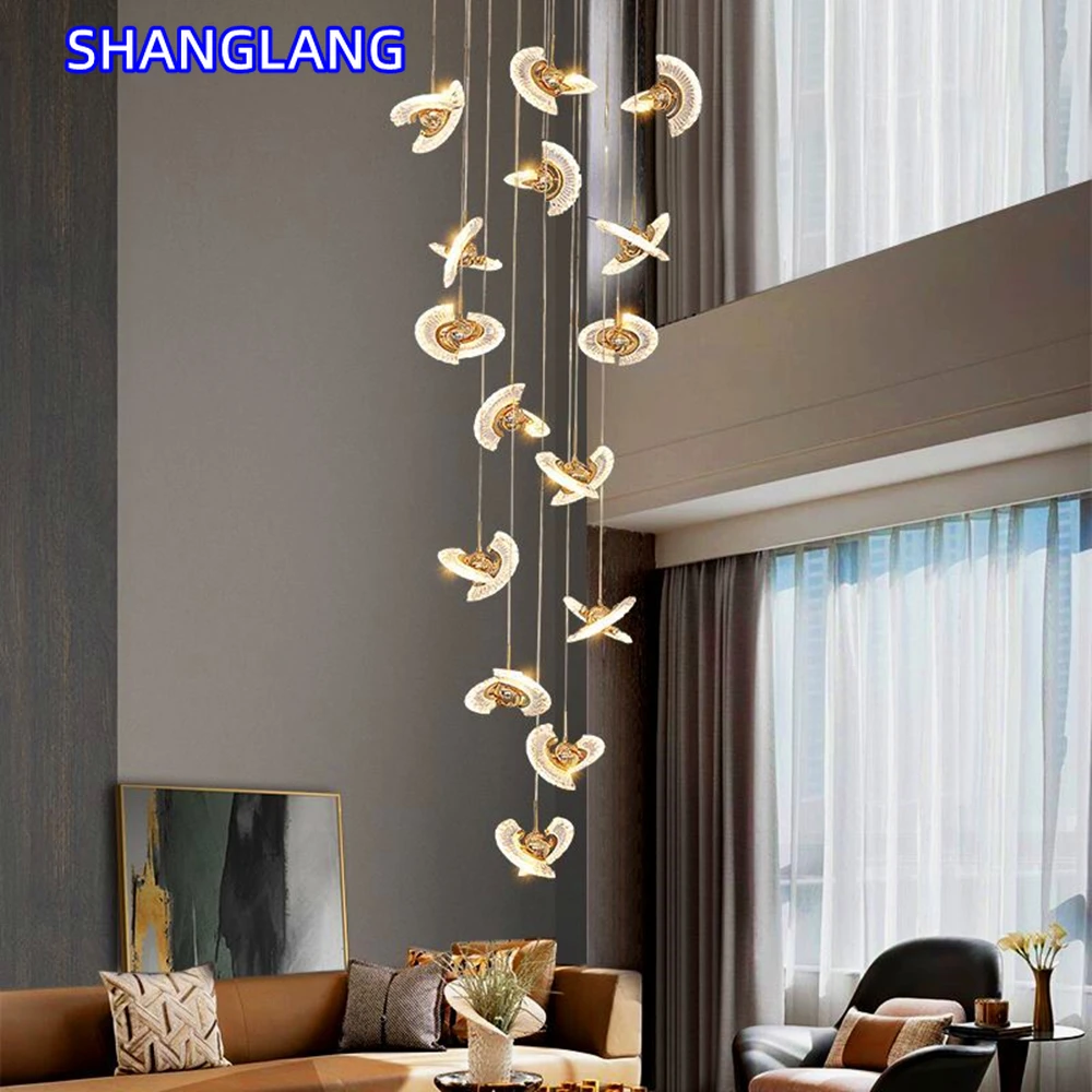 UFO Creative Personalized Staircase LED Pendant Light Modern Luxury Villa Duplex Penthouse Pendant Light Home Decoration Lamp
UFO Creative Personalized Staircase LED Pendant Light Modern Luxury Villa Duplex Penthouse Pendant Light Home Decoration Lamp