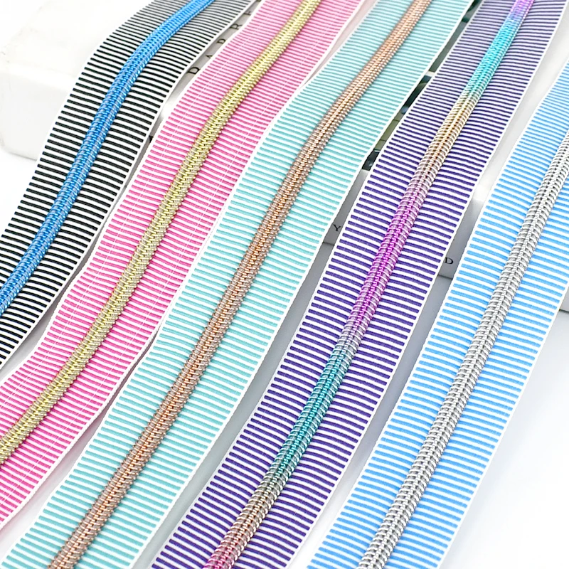 1-10M 5# Nylon Coil Zipper Colorful Striped Zippers Backpack Replace Zip Clothing Decor Zips Repair Kits DIY Sewing Accessories 
1-10M 5# Nylon Coil Zipper Colorful Striped Zippers Backpack Replace Zip Clothing Decor Zips Repair Kits DIY Sewing Accessories