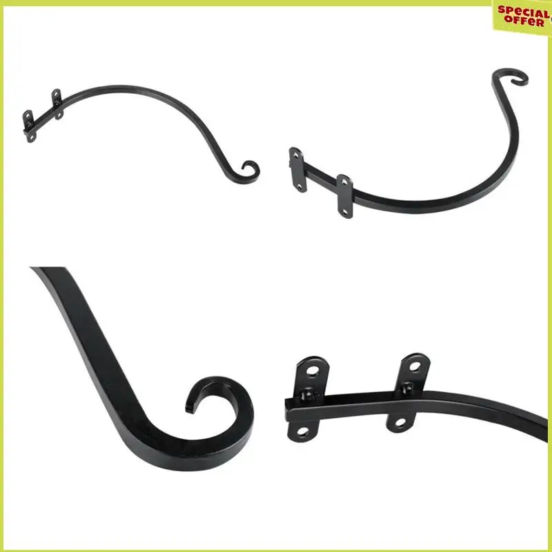 A34R 2PCS Heavy Duty Hanging Plant Bracket, 16Inch Outdoor Wall Curved Hanging Bracket For Hanging Flower Basket, Bird Feeder
A34R 2PCS Heavy Duty Hanging Plant Bracket, 16Inch Outdoor Wall Curved Hanging Bracket For Hanging Flower Basket, Bird Feeder