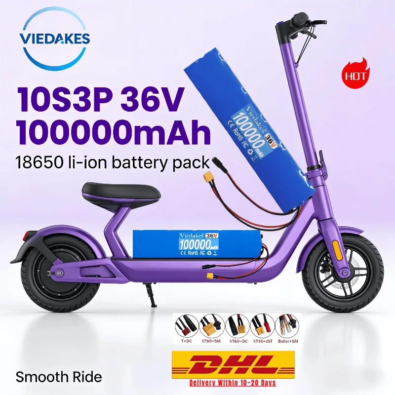 Trending Pick 10S3P 18650 Li-ion Battery Pack Durable 36V 100000mAh Power Bank for M365 M365Pro Scooter Long-distance Riding
Trending Pick 10S3P 18650 Li-ion Battery Pack Durable 36V 100000mAh Power Bank for M365 M365Pro Scooter Long-distance Riding
