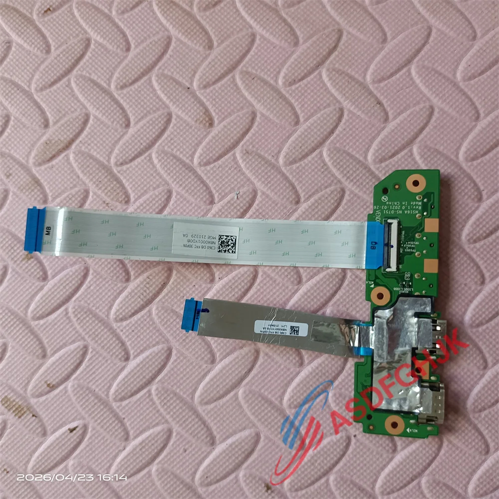 NS-D751 For Lenovo Flex 3 11IJL6 USB HDMI power button volume board HS16 NS-D751 with cable tested OK NS-D751
NS-D751 For Lenovo Flex 3 11IJL6 USB HDMI power button volume board HS16 NS-D751 with cable tested OK NS-D751