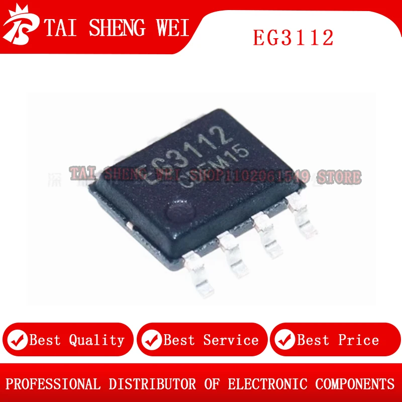 5pcs Brand New Original EG3112 3112 Encapsulation SOP-8 High Power MOSFET IGBT Gate Driver Chip
5pcs Brand New Original EG3112 3112 Encapsulation SOP-8 High Power MOSFET IGBT Gate Driver Chip