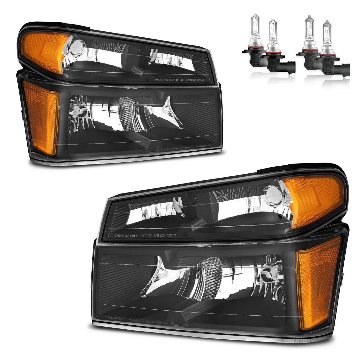 Pair Headlights Assembly For 2004-2012 Chevy Colorado GMC Canyon with Bulbs
Pair Headlights Assembly For 2004-2012 Chevy Colorado GMC Canyon with Bulbs
