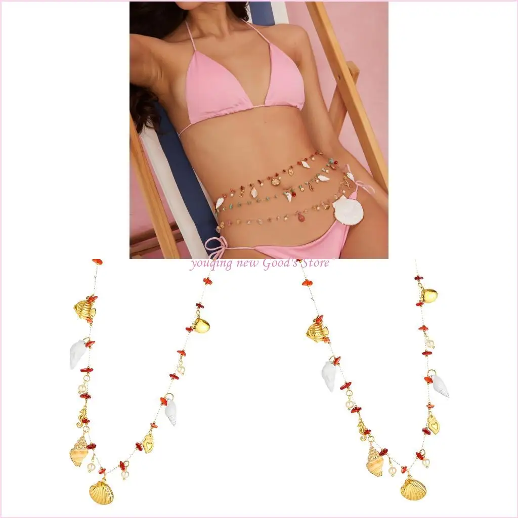 57QA Layer Body Jewelry 80 100cm Metal Base Stone Decoration Swimwears Accessory
57QA Layer Body Jewelry 80 100cm Metal Base Stone Decoration Swimwears Accessory