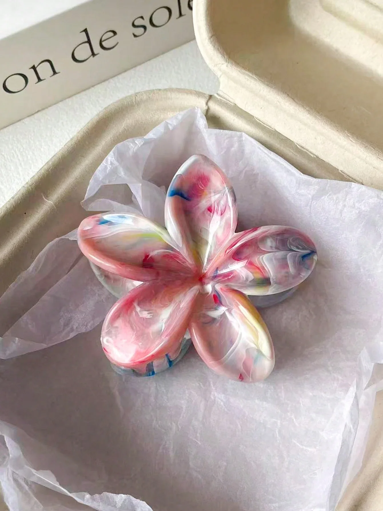 8cm Flower Shaped Plastic Hair Claw Clip For Women Colorful Transparent Elegant Fashion Accessory
8cm Flower Shaped Plastic Hair Claw Clip For Women Colorful Transparent Elegant Fashion Accessory