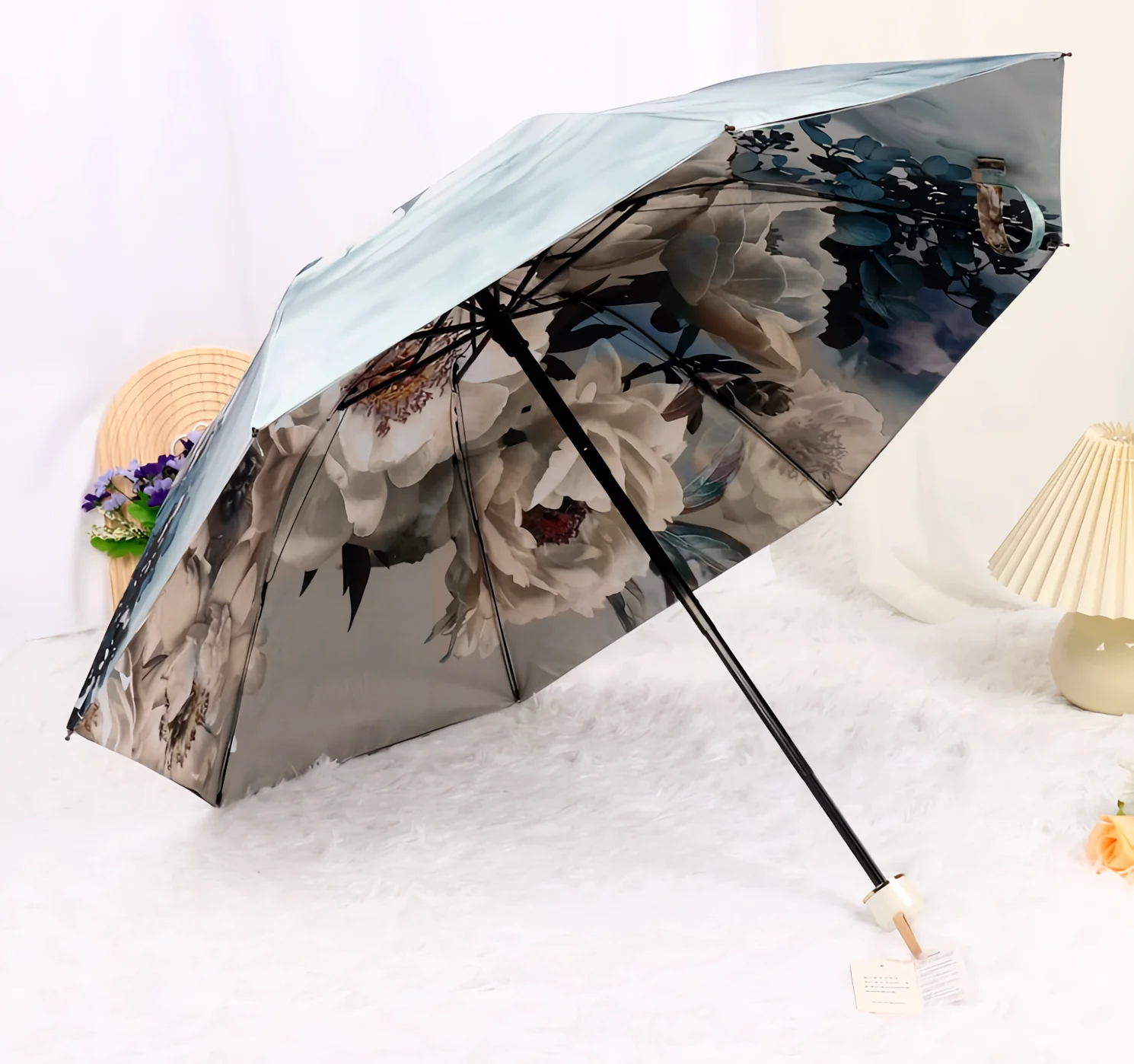 Double Classic Flower Umbrella Umbrella Sun Protection Double thick vinyl umbrella Fresh triple folding umbrella double print sh
Double Classic Flower Umbrella Umbrella Sun Protection Double thick vinyl umbrella Fresh triple folding umbrella double print sh