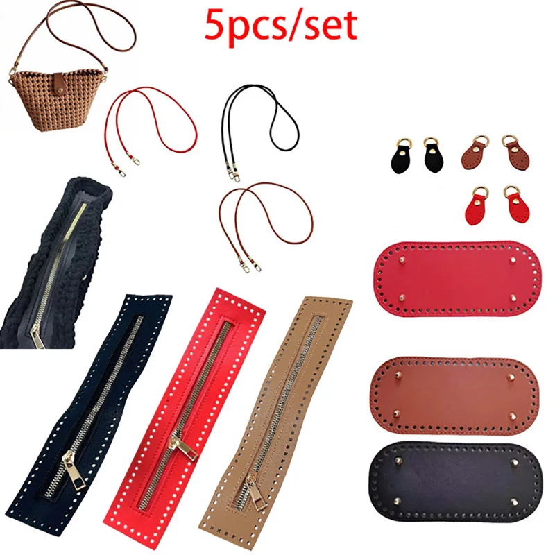 5Pcs/Set DIY Handmade Single-Shoulder Zipper Bag Making Material Kit (Round Leather Strap + 22cm Connectors + 27cm Zippers) Handmade Bag Making Accessories Suitable for Diy, Women's Gifts, Handmade Gifts
5Pcs/Set DIY Handmade Single-Shoulder Zipper Bag Making Material Kit (Round Leather Strap + 22cm Connectors + 27cm Zippers) Handmade Bag Making Accessories Suitable for Diy, Women's Gifts, Handmade Gifts