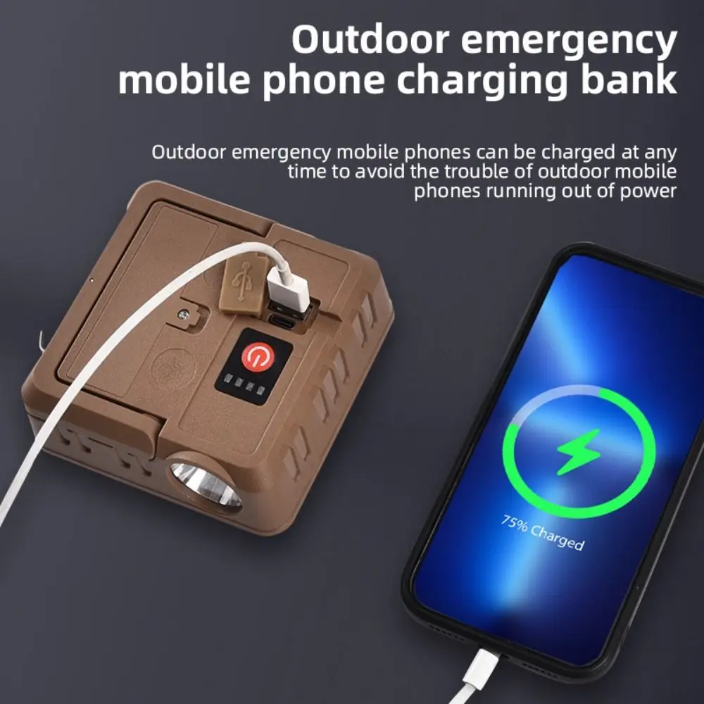 With Hook Solar Lights Dual Light Source Solar Powered Portable Flashlights Power Bank Multifunctional Outdoor Hanging Lights
With Hook Solar Lights Dual Light Source Solar Powered Portable Flashlights Power Bank Multifunctional Outdoor Hanging Lights