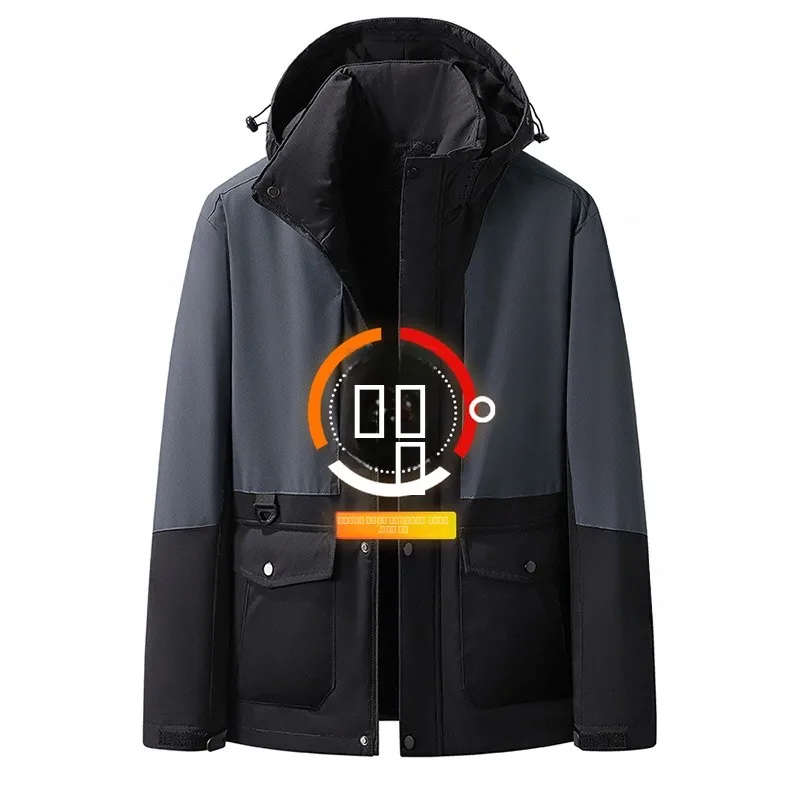 Мужская осенне-зимняя куртка для активного отдыха со съемным капюшоном, рабочая одежда, теплый комбинезон для альпинизма, модный городской свободный крой
Мужская осенне-зимняя куртка для активного отдыха со съемным капюшоном, рабочая одежда, теплый комбинезон для альпинизма, модный городской свободный крой