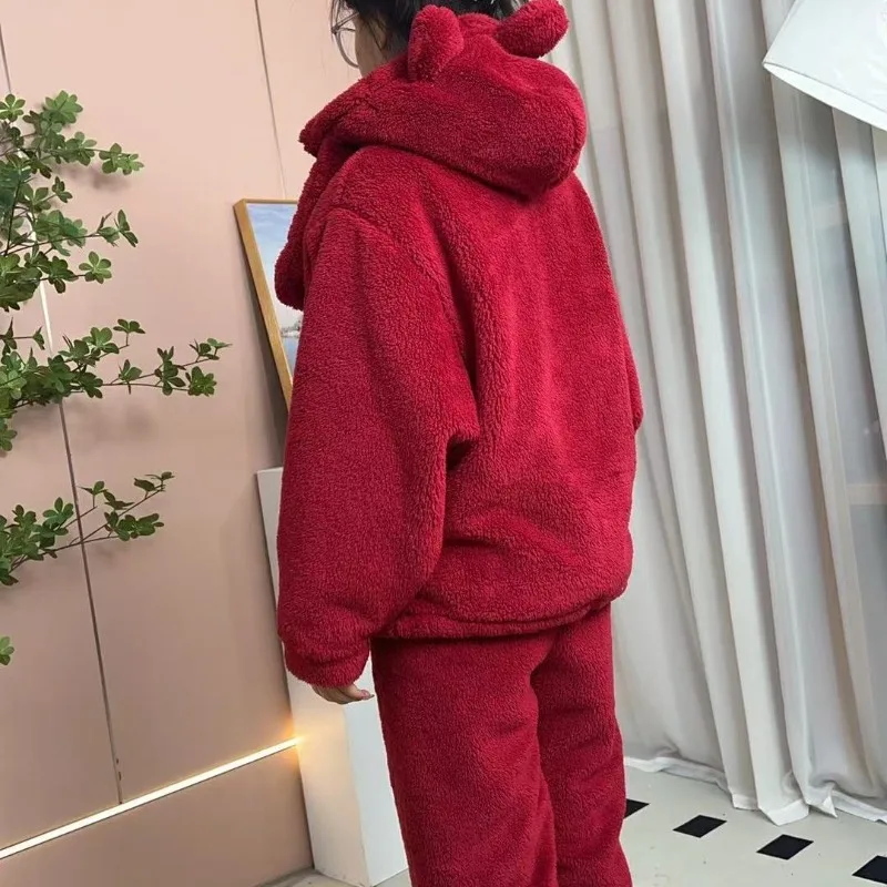 Thickened Winter Masked Hero Warm Bubble Velvet Korean Version Loungewear Bat Sleeves Loose Hooded Medium and Long Comfortable
Thickened Winter Masked Hero Warm Bubble Velvet Korean Version Loungewear Bat Sleeves Loose Hooded Medium and Long Comfortable