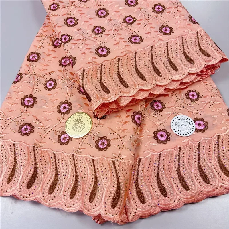 5 Yards African Swiss Voile Lace Fabric Embroidery High Quality With Stones Dry 100% Cotton For Wedding 29L882501
5 Yards African Swiss Voile Lace Fabric Embroidery High Quality With Stones Dry 100% Cotton For Wedding 29L882501