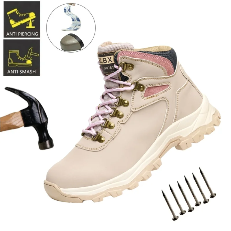 New Safety Boots Women Work Sneakers Anti-smash Indestructible Shoes Steel Toe Protective Botas Anti-puncture Work Safety Shoes
New Safety Boots Women Work Sneakers Anti-smash Indestructible Shoes Steel Toe Protective Botas Anti-puncture Work Safety Shoes