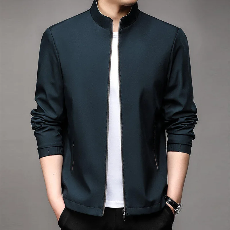 Men's Solid Color Jacket Casual Versatile Executive Business Men's Long Sleeve Stand-Up Jacket Men Clothing Bomber Jacket
Men's Solid Color Jacket Casual Versatile Executive Business Men's Long Sleeve Stand-Up Jacket Men Clothing Bomber Jacket