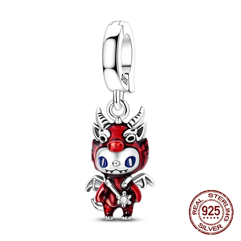 925 Sterling Silver Dressed-Up Fire Dragon Costume Doll Pendant Figure Charm Fit Original Charm Bracelets Women DIY Jewelry Gift
925 Sterling Silver Dressed-Up Fire Dragon Costume Doll Pendant Figure Charm Fit Original Charm Bracelets Women DIY Jewelry Gift