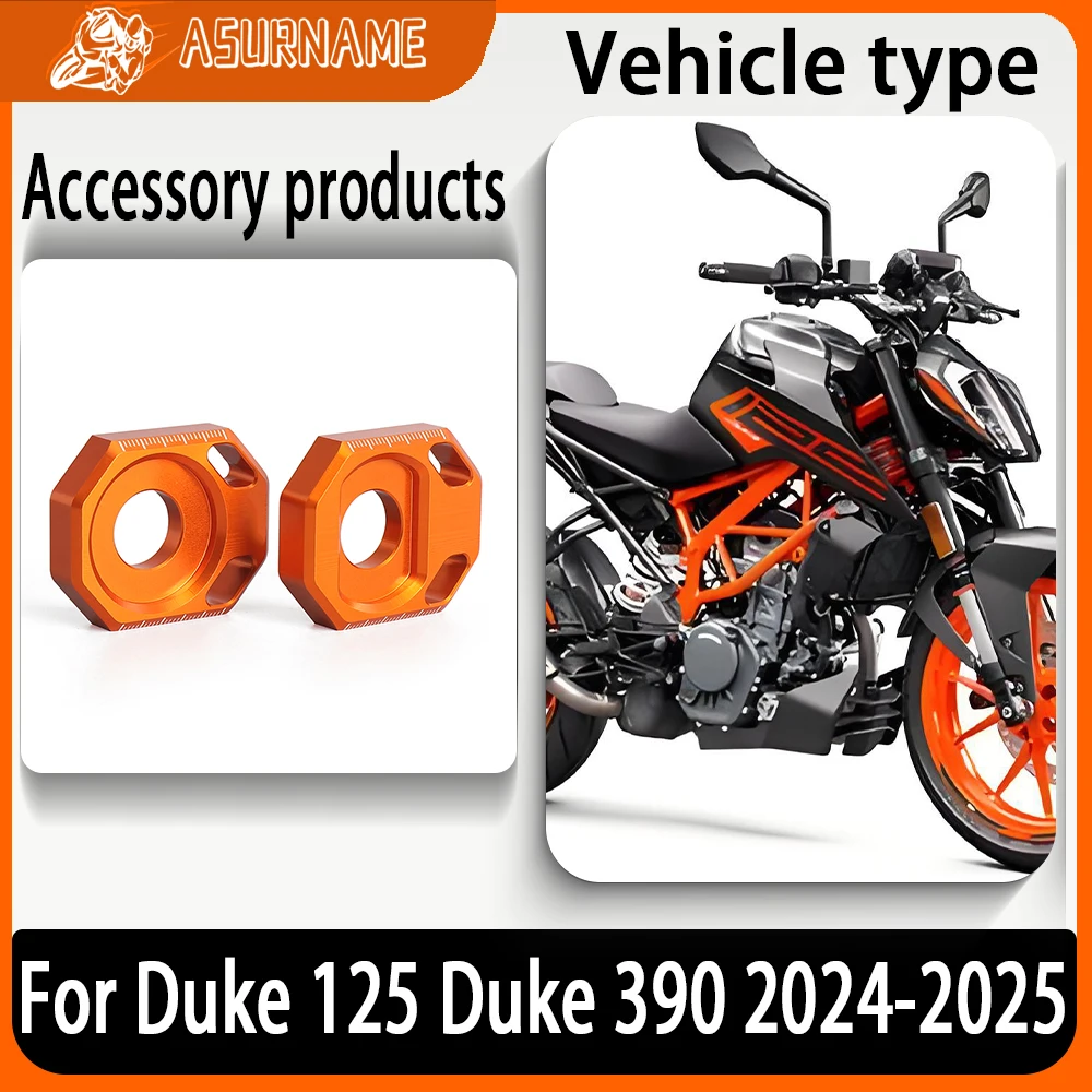 For Duke 125 For DUKE 390 125Duke 390Duke 2024-2025 Motorcycle CNC Rear Chain Adjuster Axle Blocks Accessories
For Duke 125 For DUKE 390 125Duke 390Duke 2024-2025 Motorcycle CNC Rear Chain Adjuster Axle Blocks Accessories