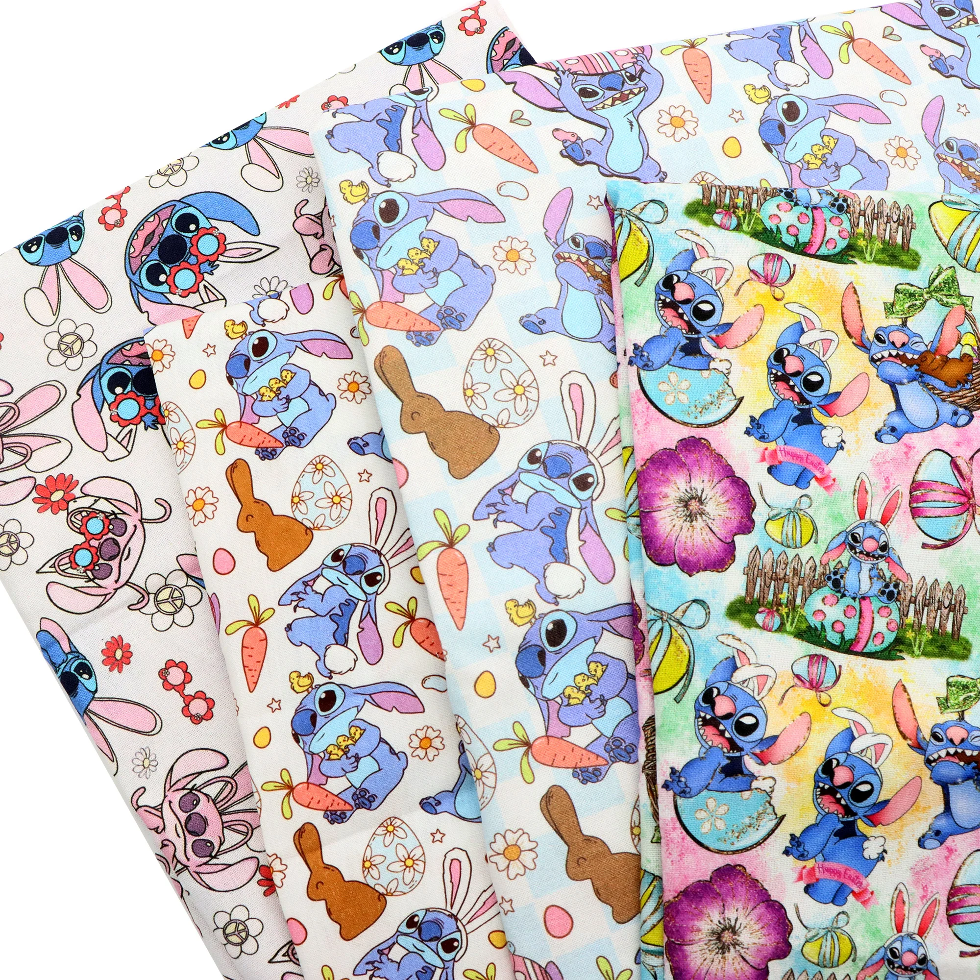 50*145cm Patchwork Lilo And Stitch Easter100% Cotton Fabric For Tissue Sewing Quilting Fabrics Needlework Material DIY Handmade
50*145cm Patchwork Lilo And Stitch Easter100% Cotton Fabric For Tissue Sewing Quilting Fabrics Needlework Material DIY Handmade