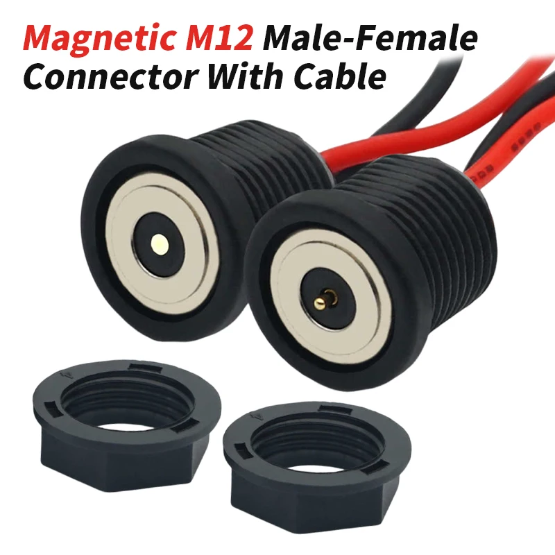 M12 Magnetic Male Female Connector 2A 12V Thread Waterproof Charging Power Terminal Wire Magnetic Contact Adsorption Data Cable
M12 Magnetic Male Female Connector 2A 12V Thread Waterproof Charging Power Terminal Wire Magnetic Contact Adsorption Data Cable
