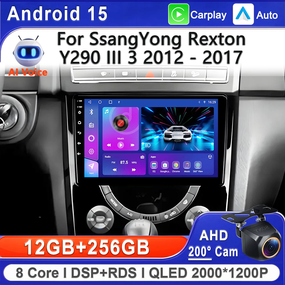 Android 16 2K Screen For SsangYong Rexton Y290 III 3 2012 - 2017 Stereo Head Unit GPS Navigation High-performance CPU Multimedia
Android 16 2K Screen For SsangYong Rexton Y290 III 3 2012 - 2017 Stereo Head Unit GPS Navigation High-performance CPU Multimedia