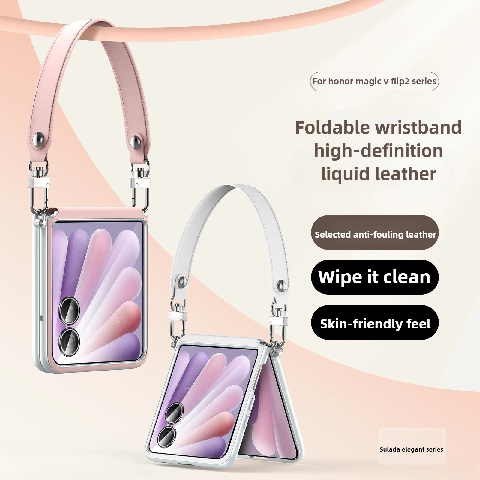 Чехол для Honor Magic V Flip2 SULADA с ремешком на запястье, кожаный однотонный кожаный защитный чехол для центральной оси, чехол для телефона Honor MagicV Flip
Чехол для Honor Magic V Flip2 SULADA с ремешком на запястье, кожаный однотонный кожаный защитный чехол для центральной оси, чехол для телефона Honor MagicV Flip