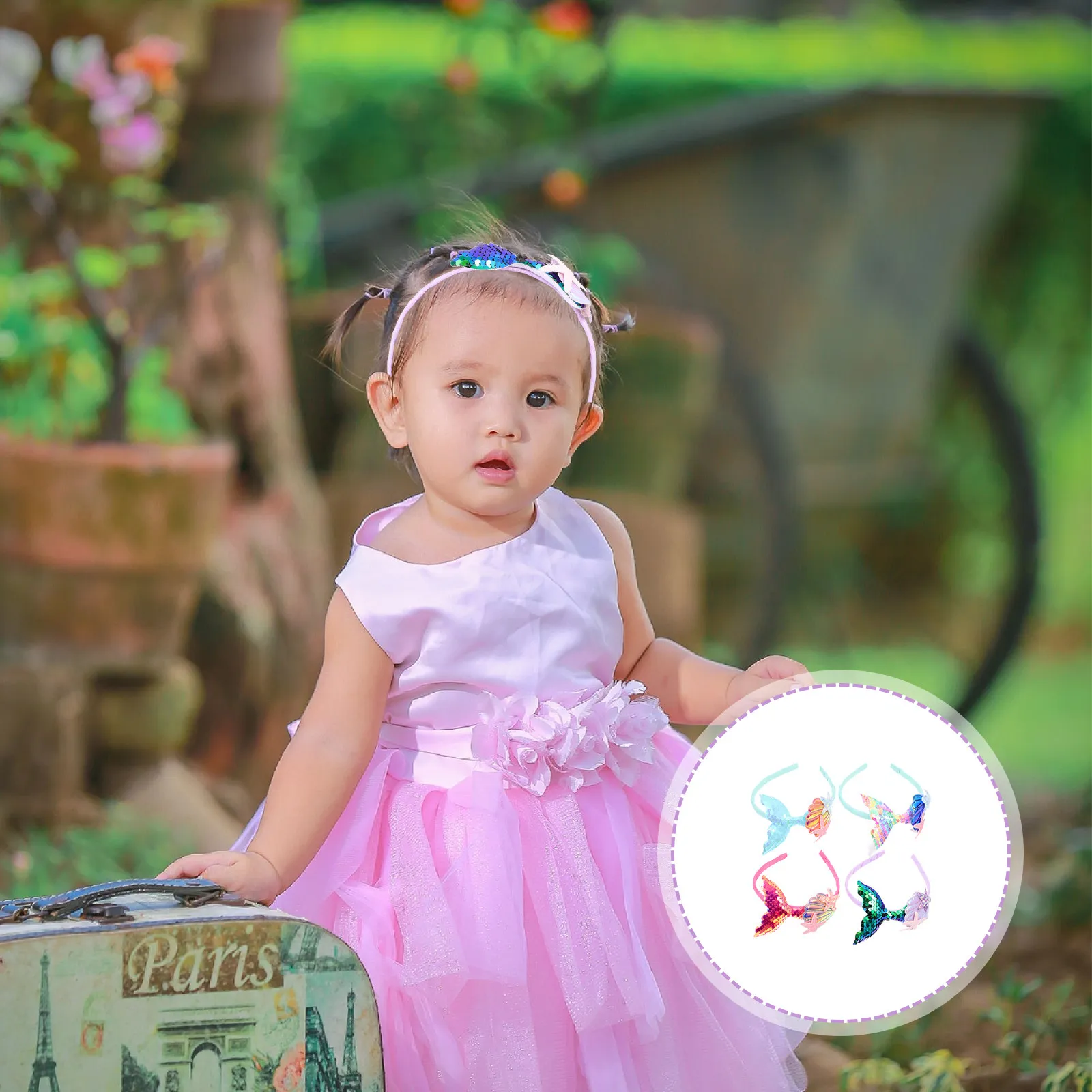 4Pcs Kids Sequin Headbands Mermaid Hair Hoops Comfortable Premium Plastic Cloth Hair Bands for Children Day Halloween Carnival
4Pcs Kids Sequin Headbands Mermaid Hair Hoops Comfortable Premium Plastic Cloth Hair Bands for Children Day Halloween Carnival