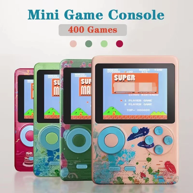 Retro Portable Mini TV Handheld Video Game Console 8-Bit 2.8 Inch Color LCD Kids Color Game Player AV Out Built-in 400 games
Retro Portable Mini TV Handheld Video Game Console 8-Bit 2.8 Inch Color LCD Kids Color Game Player AV Out Built-in 400 games