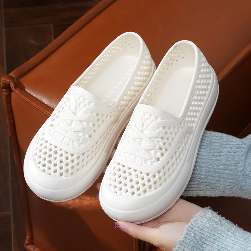 White mesh platform sandals female nurse shoes soft sole mother shoes work shoes comfortable flat hole shoes walking shoes
White mesh platform sandals female nurse shoes soft sole mother shoes work shoes comfortable flat hole shoes walking shoes