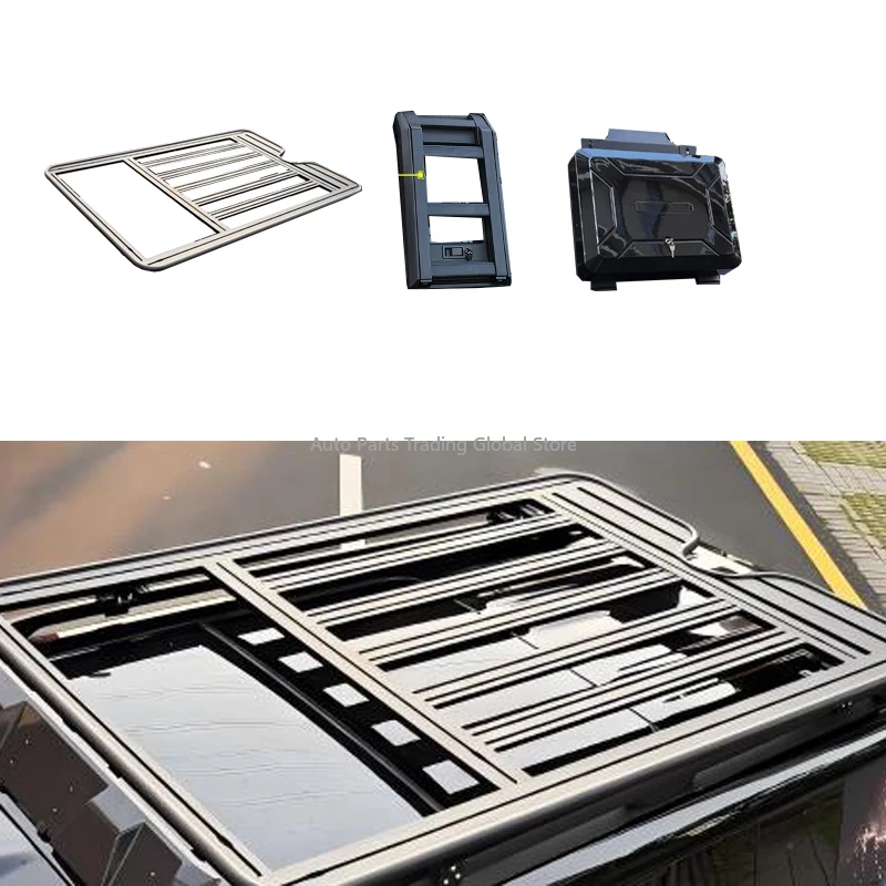 For Equation Leopard Titanium 7 2025 Aluminum Alloy Roof Platform Luggage Rack Off-road Ladder 100kg Load Capacity Easy
For Equation Leopard Titanium 7 2025 Aluminum Alloy Roof Platform Luggage Rack Off-road Ladder 100kg Load Capacity Easy