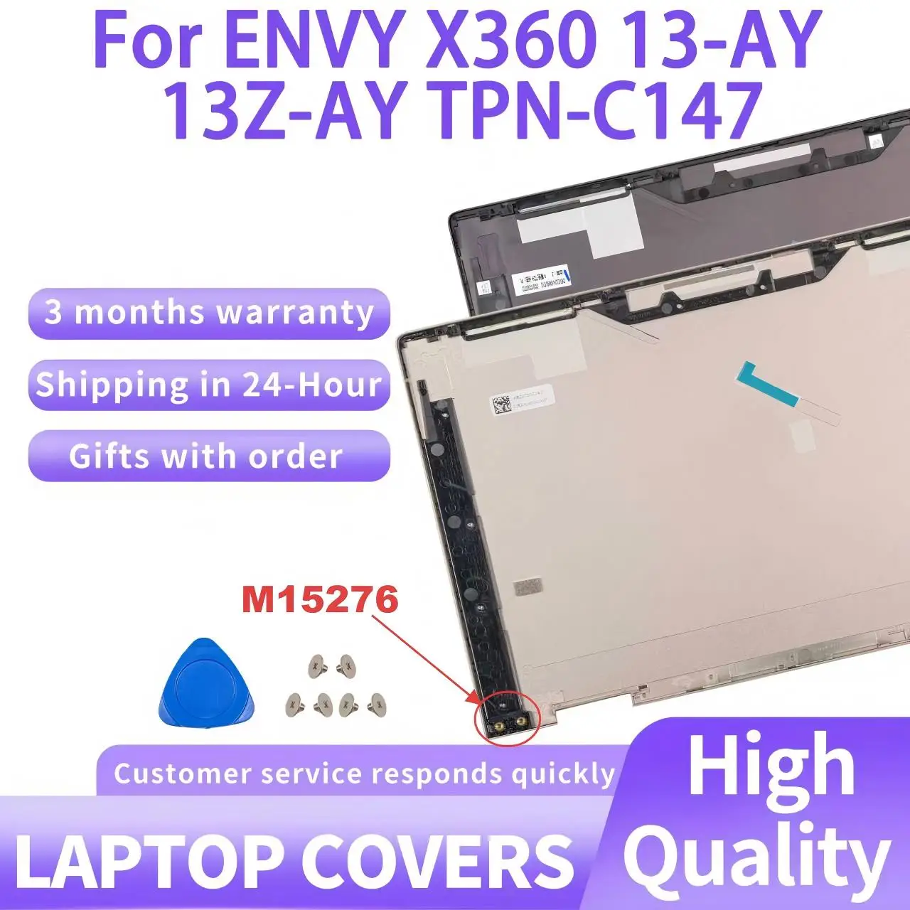 Новый корпус для ноутбука ENVY X360 13-AY 13Z-AY TPN-C147, сменная задняя крышка ЖК-дисплея золотого/коричневого цвета
Новый корпус для ноутбука ENVY X360 13-AY 13Z-AY TPN-C147, сменная задняя крышка ЖК-дисплея золотого/коричневого цвета