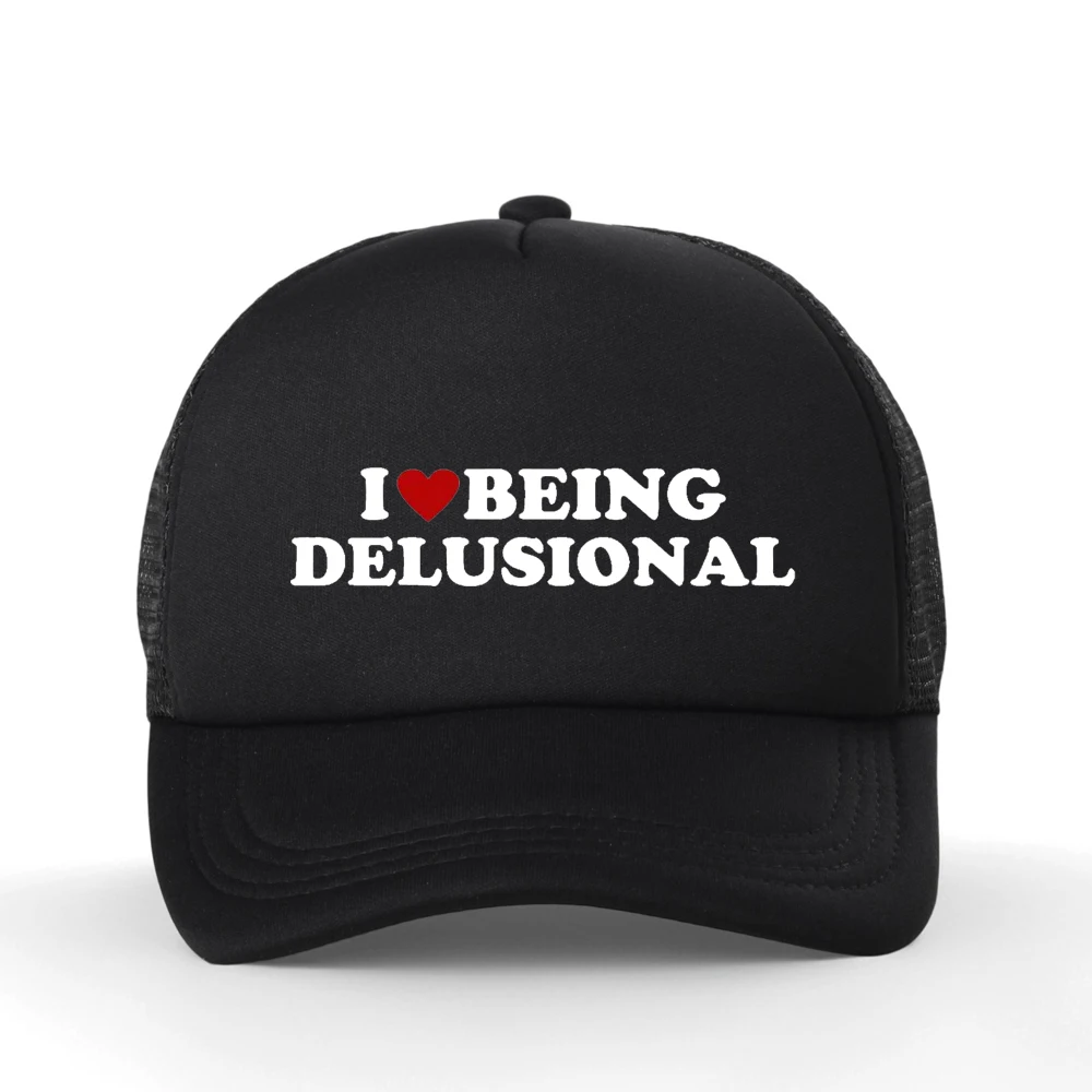 I Love Being Delusional Funny Slang Humor Baseball Cap Men Women Summer Casual Cotton Mesh Trucker Hat Casquette
I Love Being Delusional Funny Slang Humor Baseball Cap Men Women Summer Casual Cotton Mesh Trucker Hat Casquette