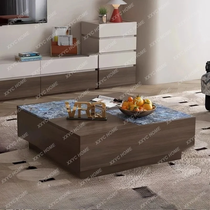 L minimalist rock slab tea table, living room small apartment household solid wood storage tea table
L minimalist rock slab tea table, living room small apartment household solid wood storage tea table