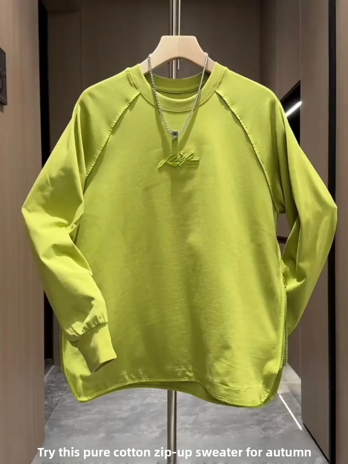 Casual American Style round Neck Sweatshirt Men's Trendy Loose Fit Long Sleeve T-Shirt Spring Autumn New Arrival Side Zipper
Casual American Style round Neck Sweatshirt Men's Trendy Loose Fit Long Sleeve T-Shirt Spring Autumn New Arrival Side Zipper