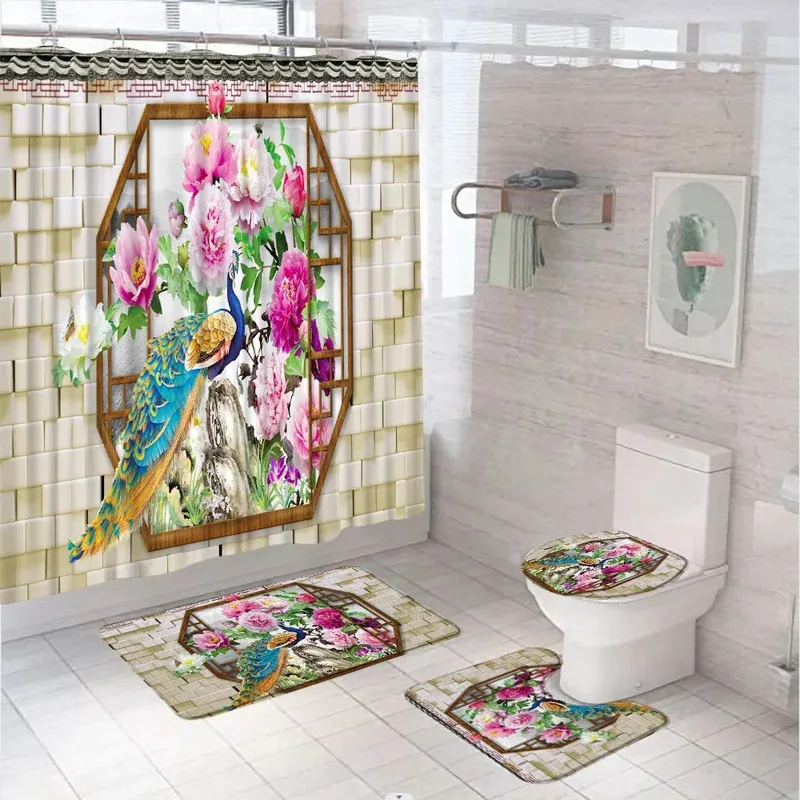 HKL224Pcs Oil Painting Forest Crane Bathroom Shower Curtain Sets Autumn Lake Animal Screen Doormat Bath Mat Rug Lid Toilet C3Lh!
HKL224Pcs Oil Painting Forest Crane Bathroom Shower Curtain Sets Autumn Lake Animal Screen Doormat Bath Mat Rug Lid Toilet C3Lh!