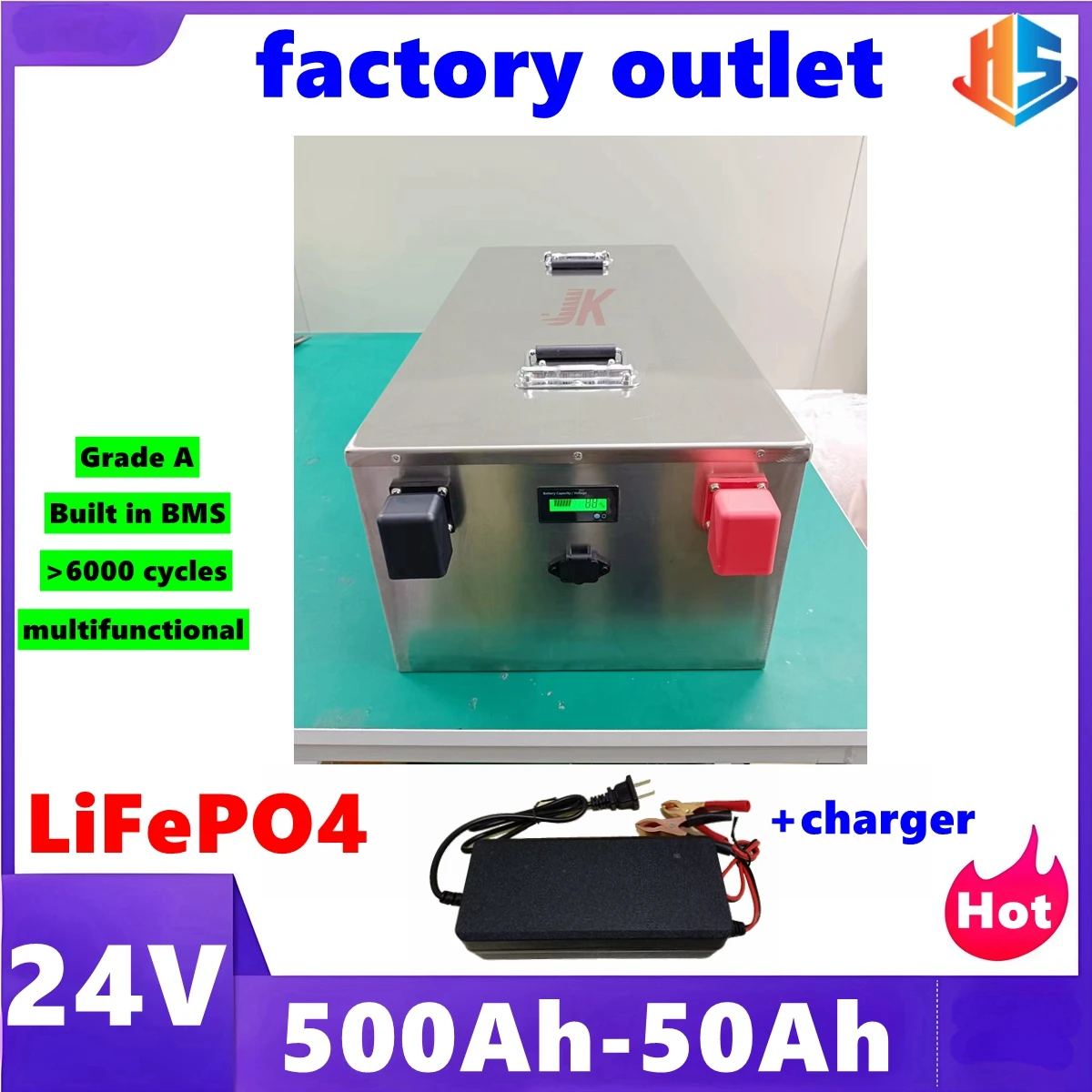 24V multifunctional LiFePO4 16S+Intelligent BMS+charger 6000 cycles Grade A quality Outdoor power
24V multifunctional LiFePO4 16S+Intelligent BMS+charger 6000 cycles Grade A quality Outdoor power
