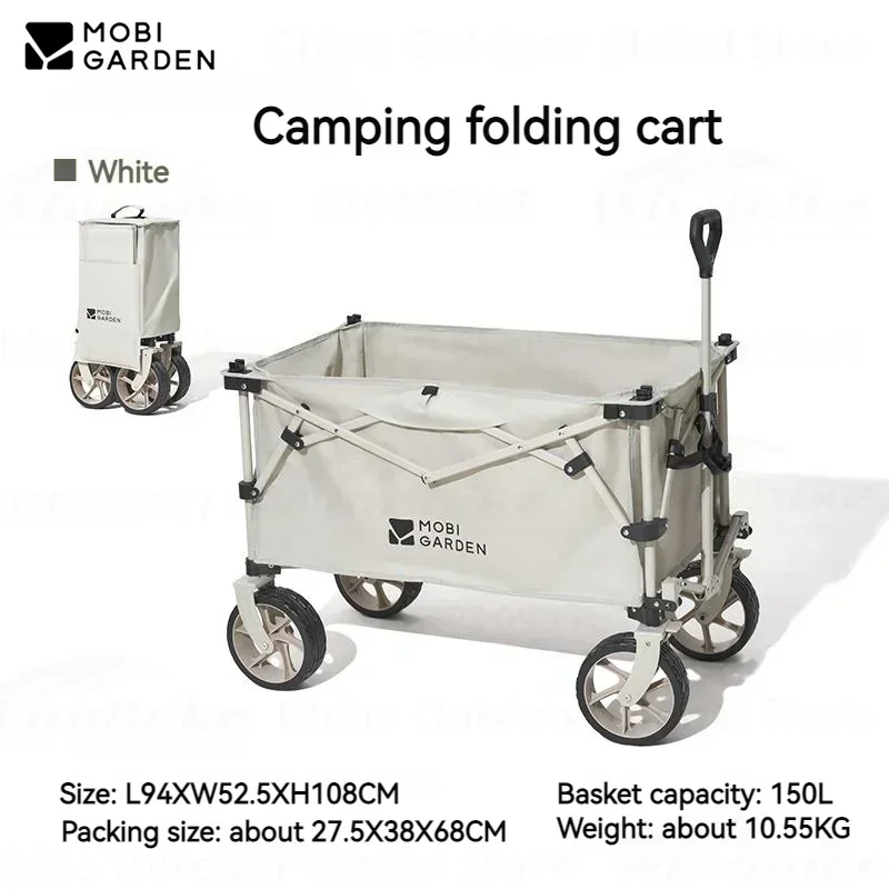 MOBI GARDEN Camping Folding Trolley Cart Picnic Table Beach Supermarket Shopping Bbq 150L Large Capacity Adjustable With Wheels
MOBI GARDEN Camping Folding Trolley Cart Picnic Table Beach Supermarket Shopping Bbq 150L Large Capacity Adjustable With Wheels
